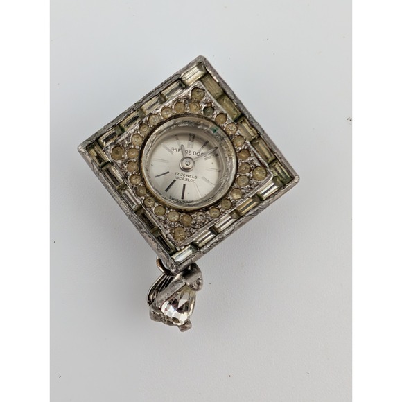 Pierre Dore Accessories - Vintage Pierre Dore 17Jewel Mechanical Pendant Watch 24mm Silver‎ Case- Working